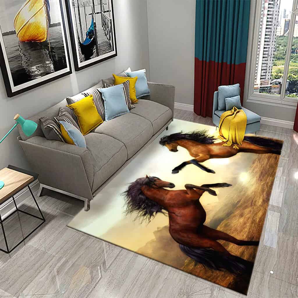 tapis chevaux